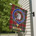 Family Crest with Tartan Design Outdoor Flag