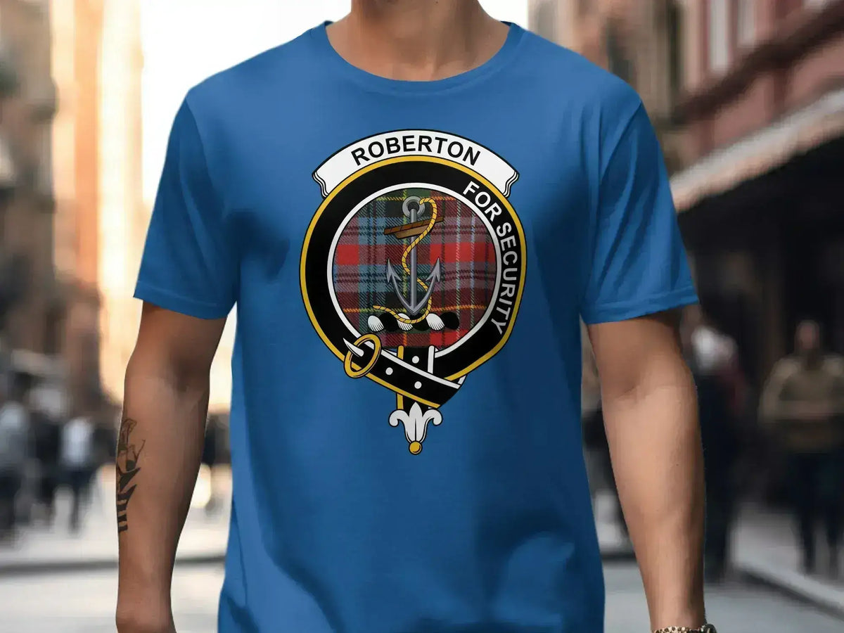 Roberton For Security Emblem Logo Design Shirt