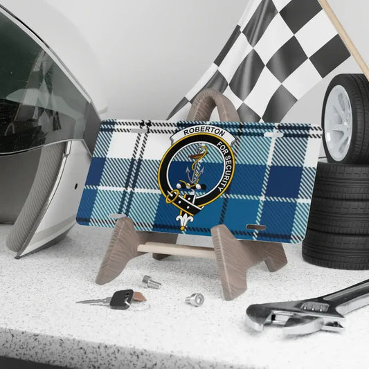Roberton Modern Tartan License Plate product