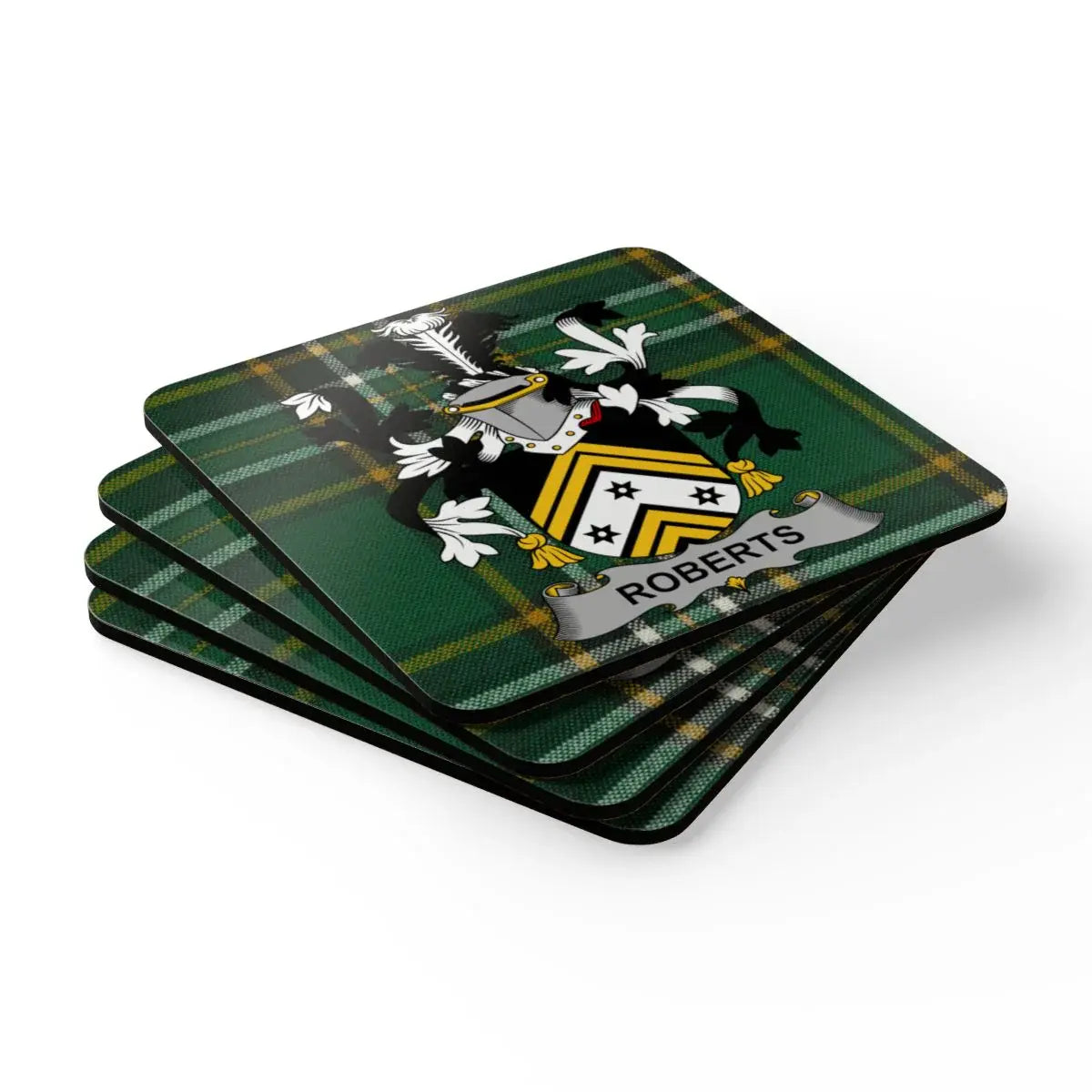 Personalized Tartan Design Family Crest Coaster product