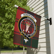 Clan Robertson Tartan Garden Flag – Scottish Crest