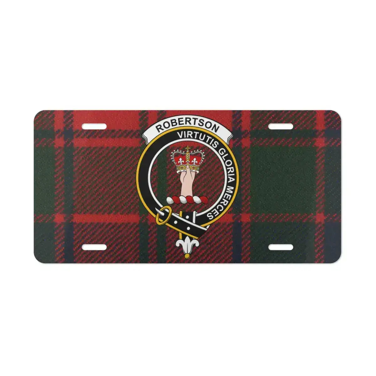 Robertson Virtutis Gloria Merces License Plate product