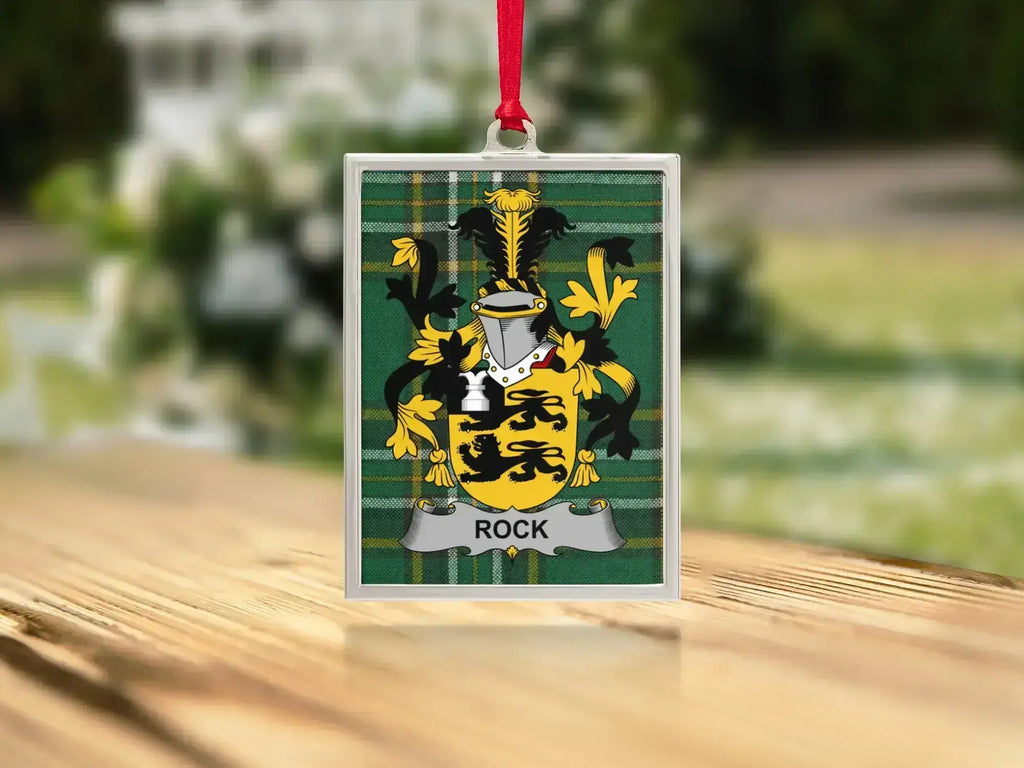 Customizable Family Crest Ornament ROCK product