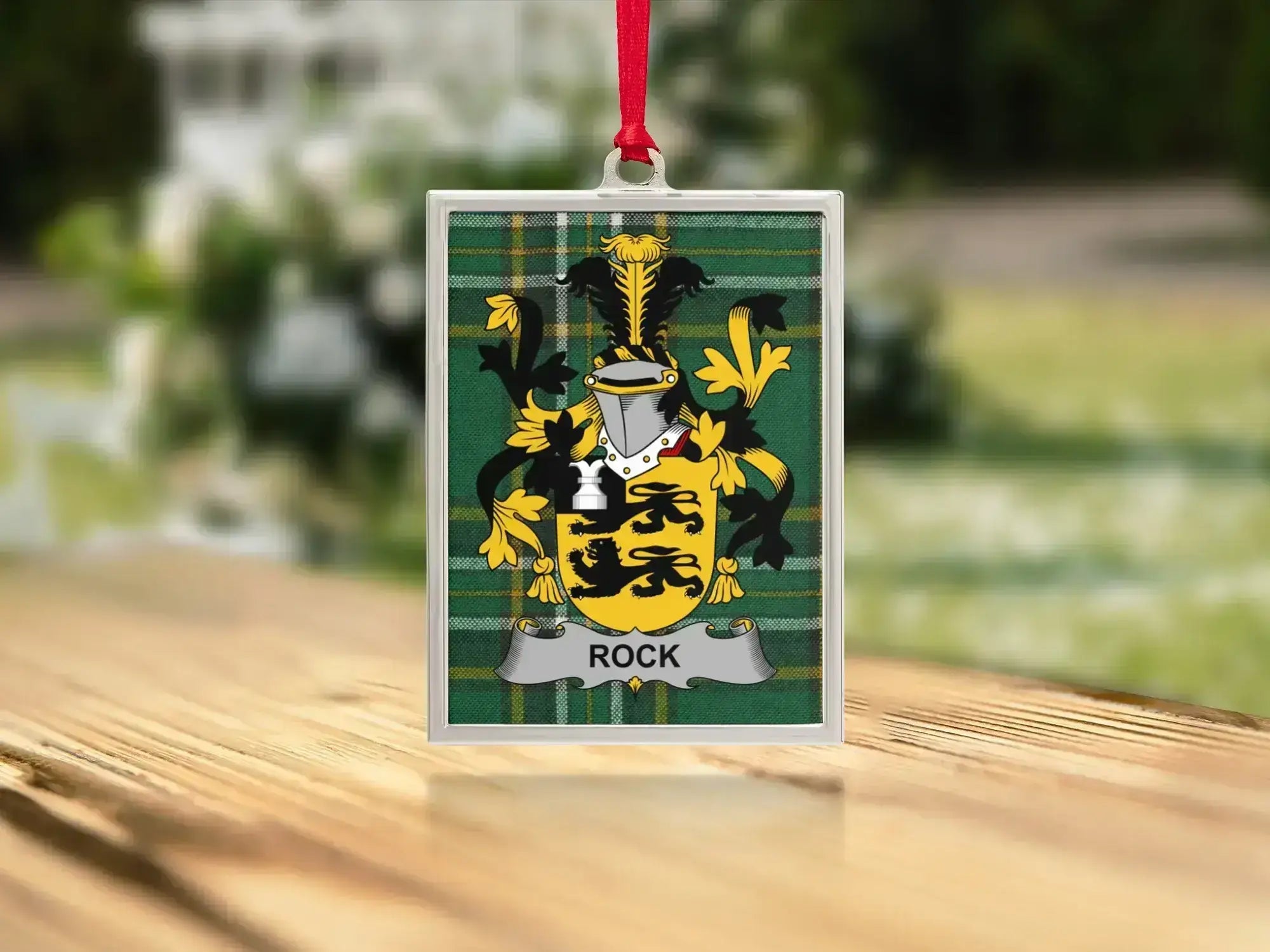 Customizable Family Crest Ornament ROCK product
