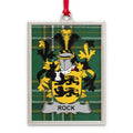 Custom Family Crest Plaid Metallic Hanging Ornament product type