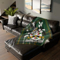 Family Crest Design Blanket Perfect for Cozying Up