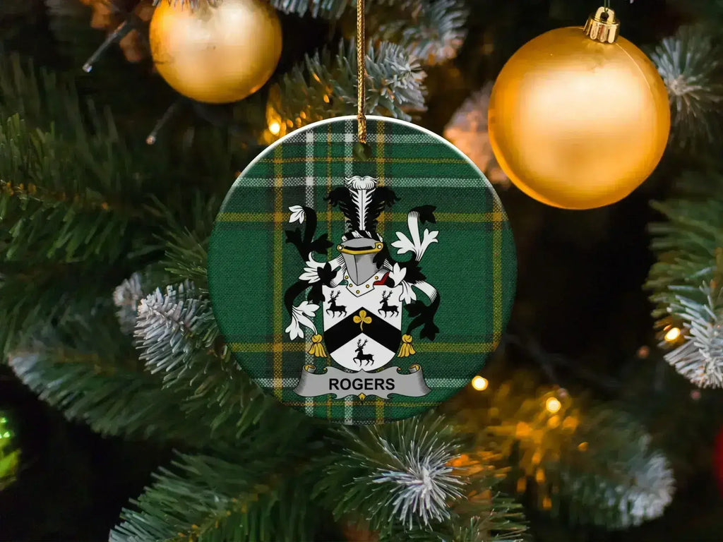 Personalized Scottish Clan Rogers Christmas Ornament product