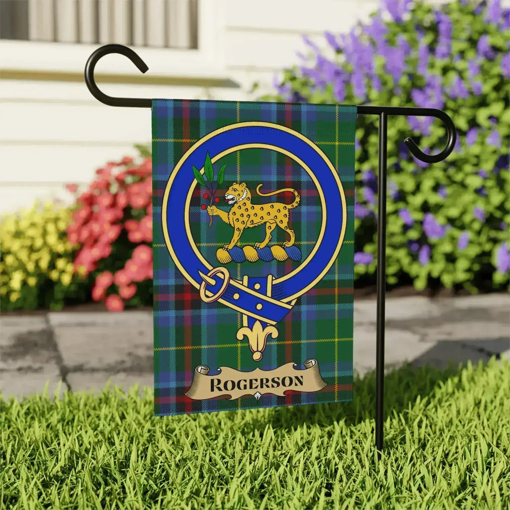 Scottish Clan Rogerson Tartan Garden Flag