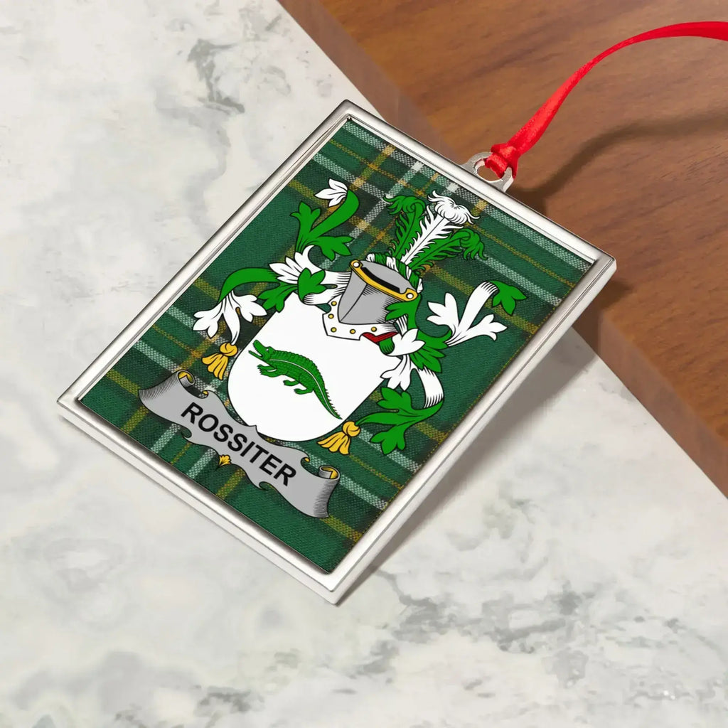 Rossiter Coat of Arms Family Crest Ornament product