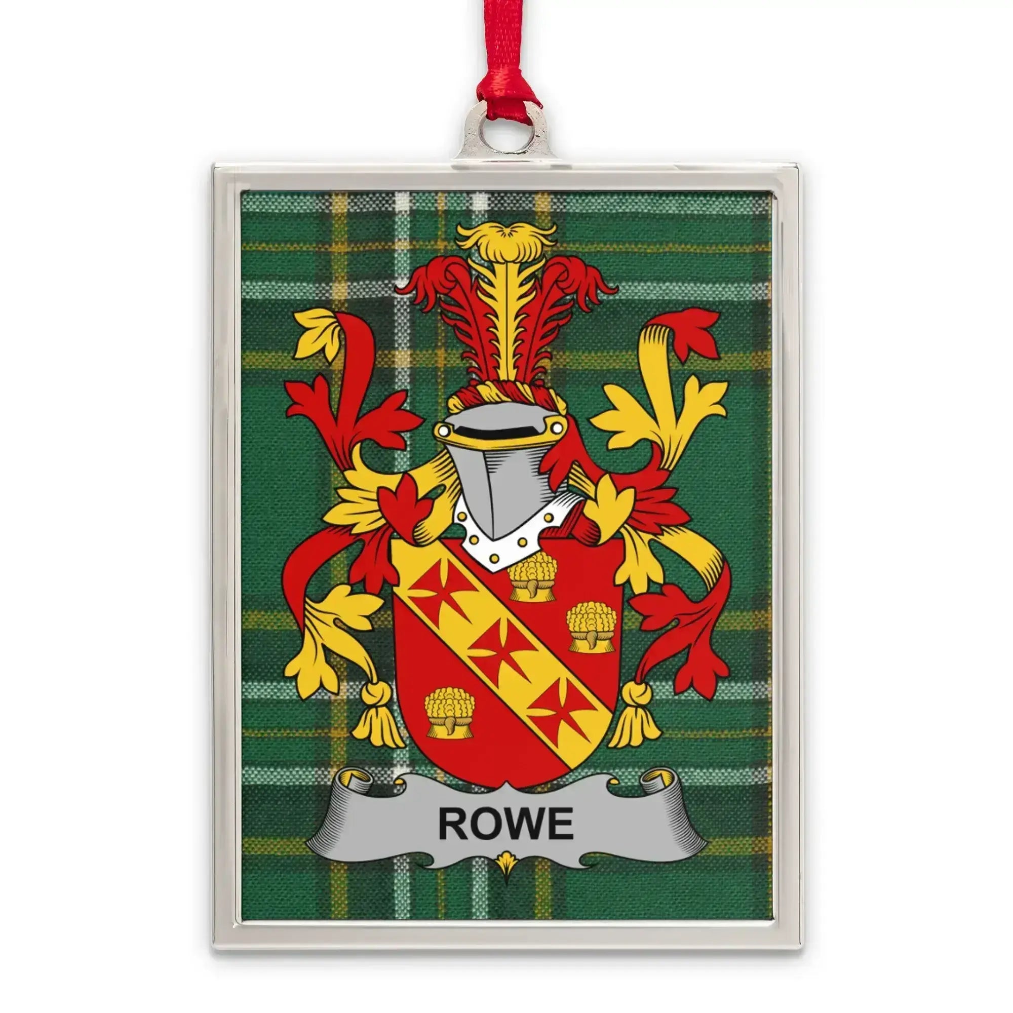 Personalized Rowe Crest Plaid Background product