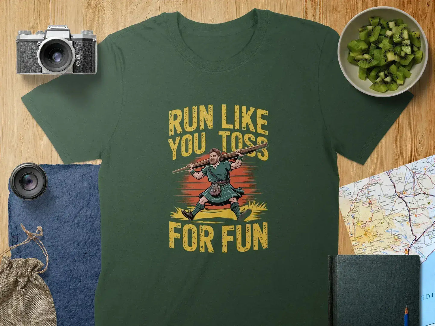 Run Like You Toss For Fun Graphic T-Shirt Product