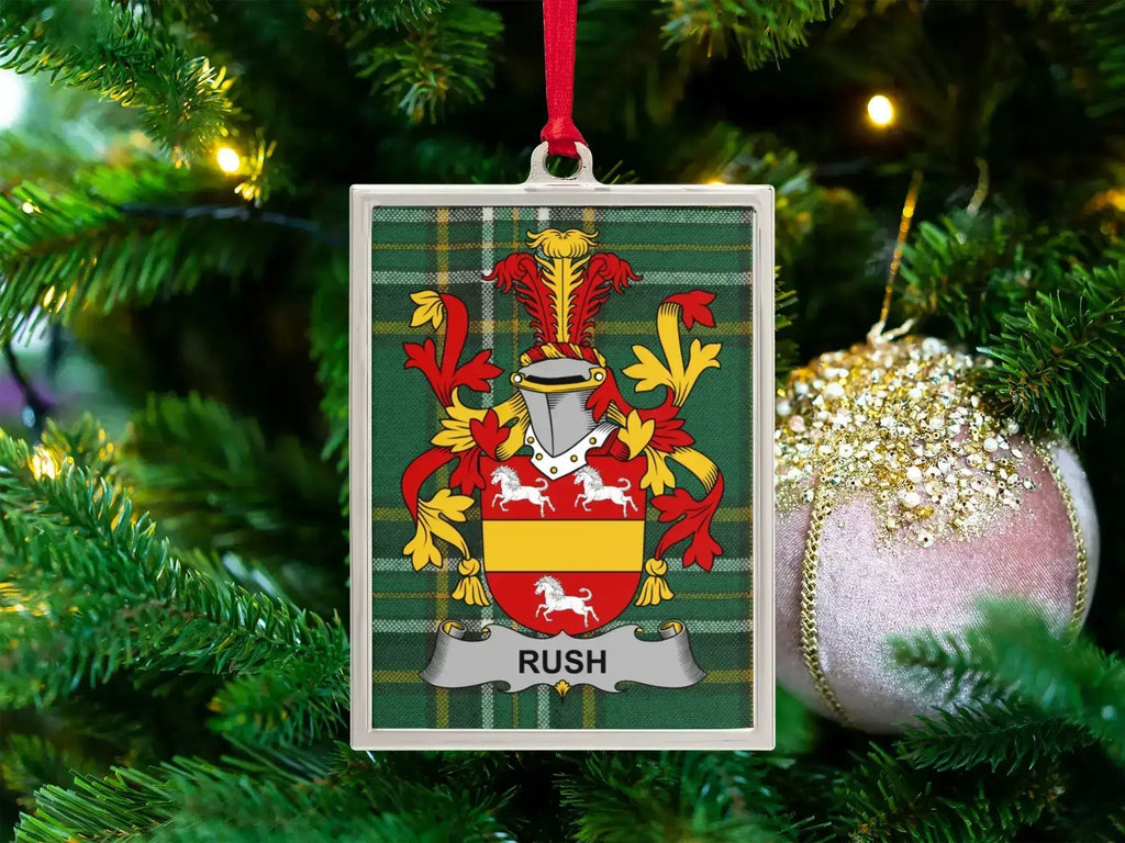 Personalized Family Crest Christmas Ornament product type