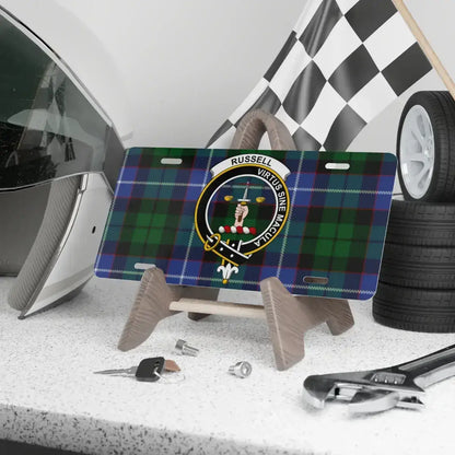 Custom Tartan Racing Car License Plate product