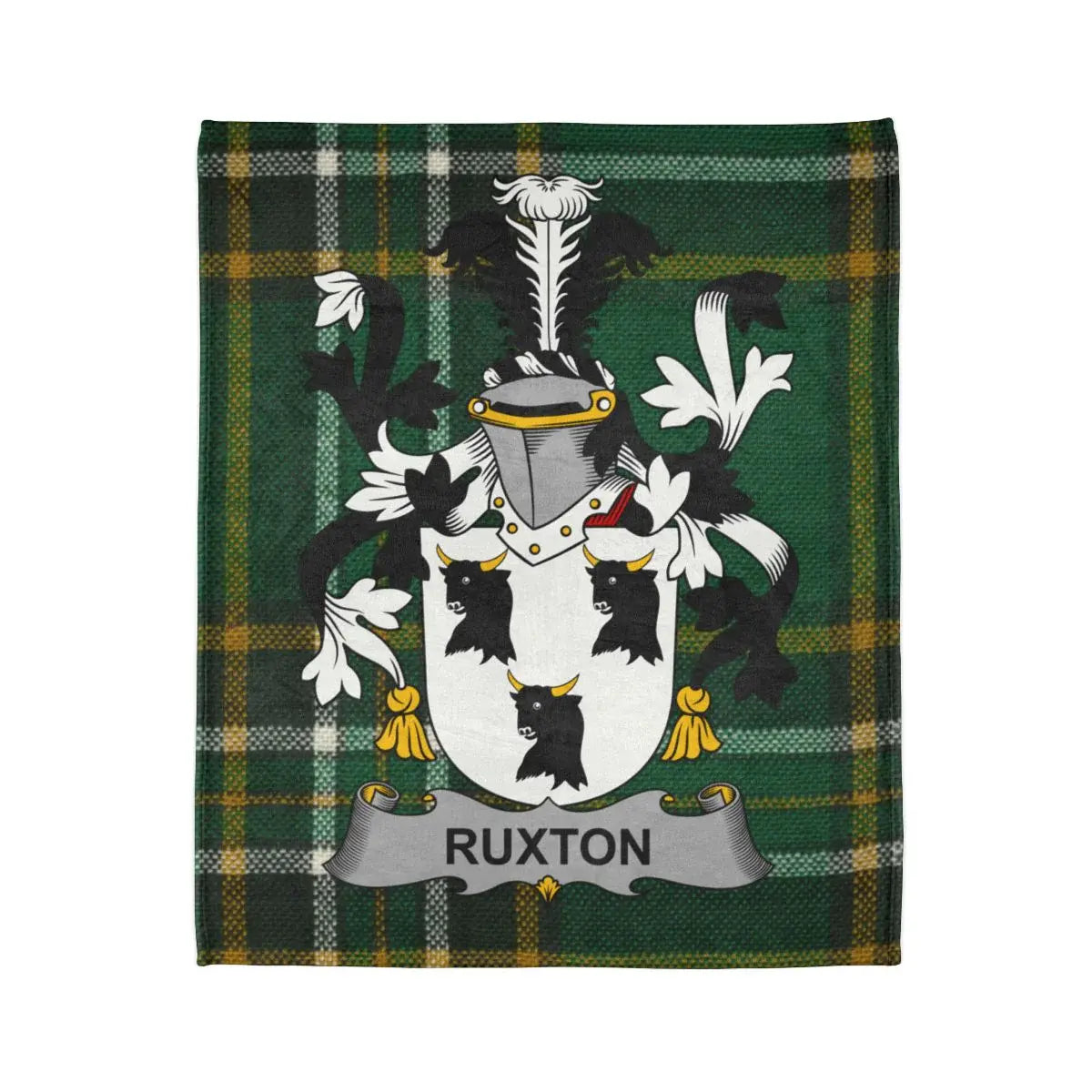 Ruxton Family Crest Plaid Tartan Blanket