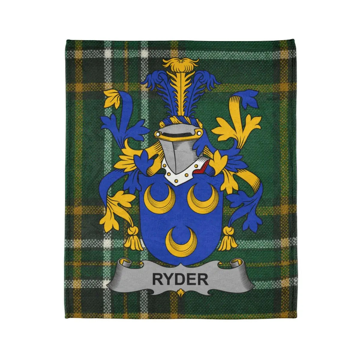 Ryder Family Crest Personalized Blanket
