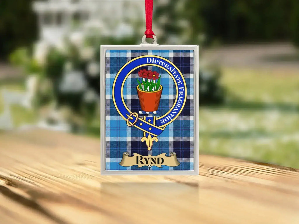 Personalized Tartan Design Family Crest Ornament product