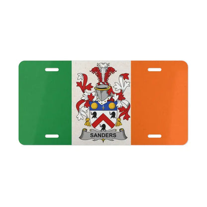 Sanders Family Coat of Arms Irish License Plate product