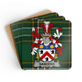 Family Crest Sanders Tartan Plaid Coaster Set product