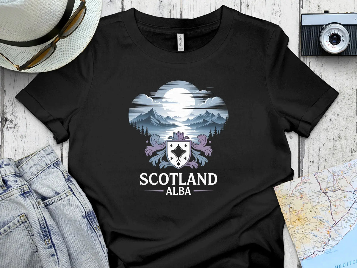 Scenic Scotland Alba Crest Design T-shirt