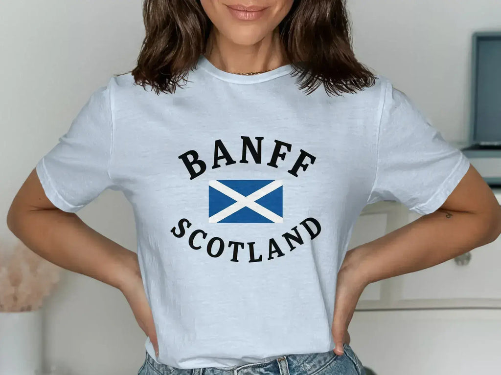 Banff Scotland Print Casual Style Fashionable Shirt Product