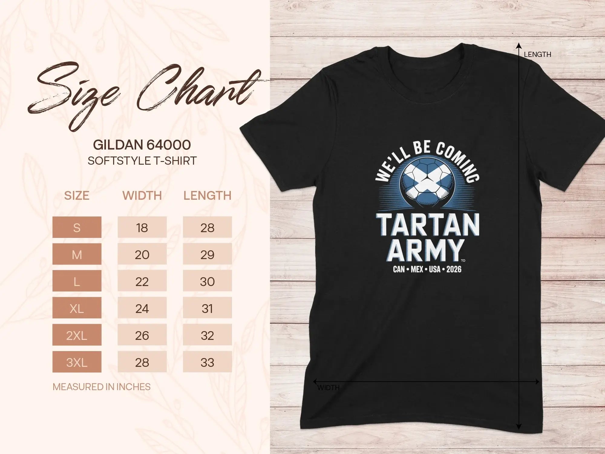 We'll Be Coming Tartan Army 2026 t-shirt