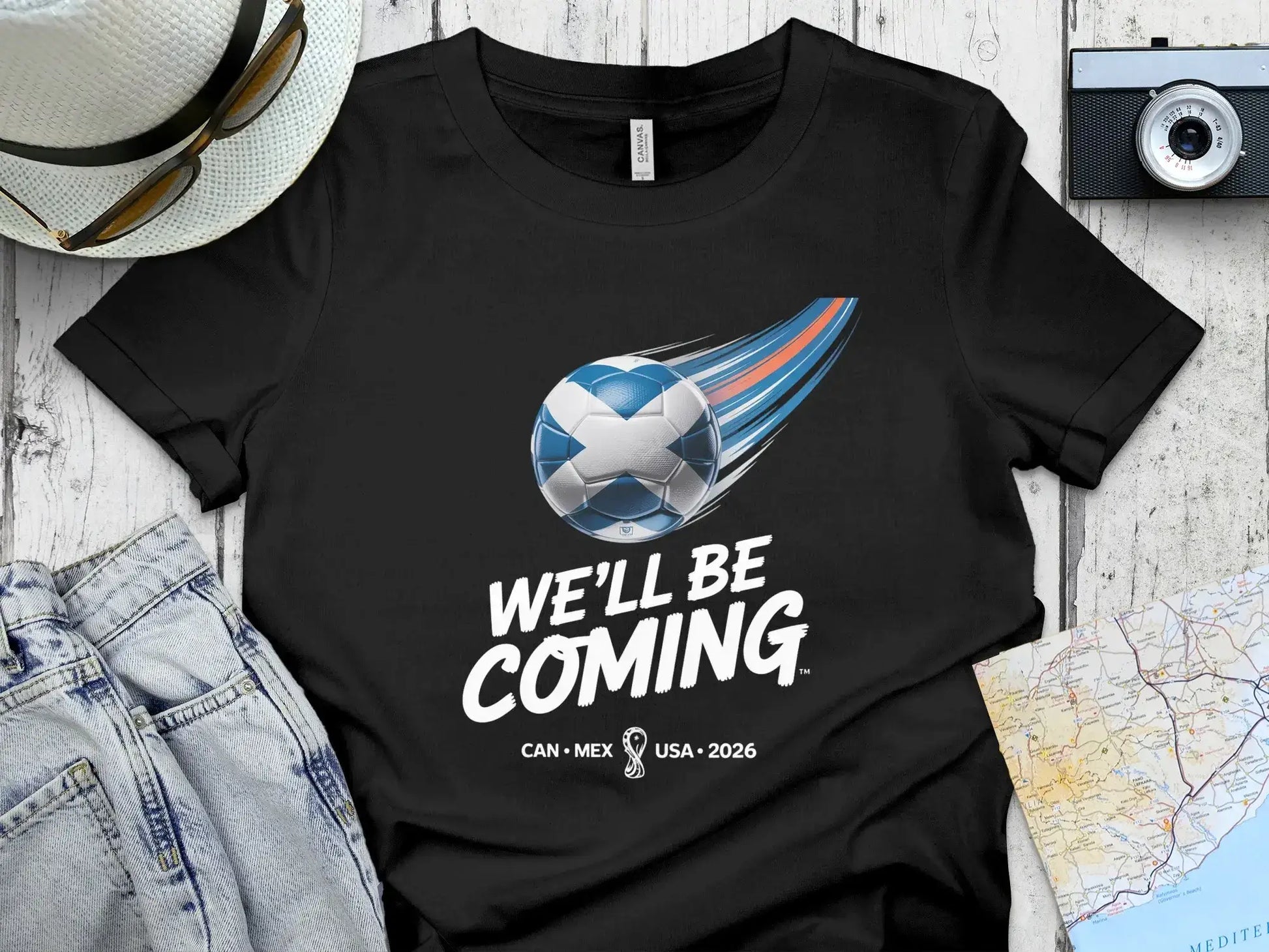We'll Be Coming CAN MEX USA 2026 Soccer T-Shirt