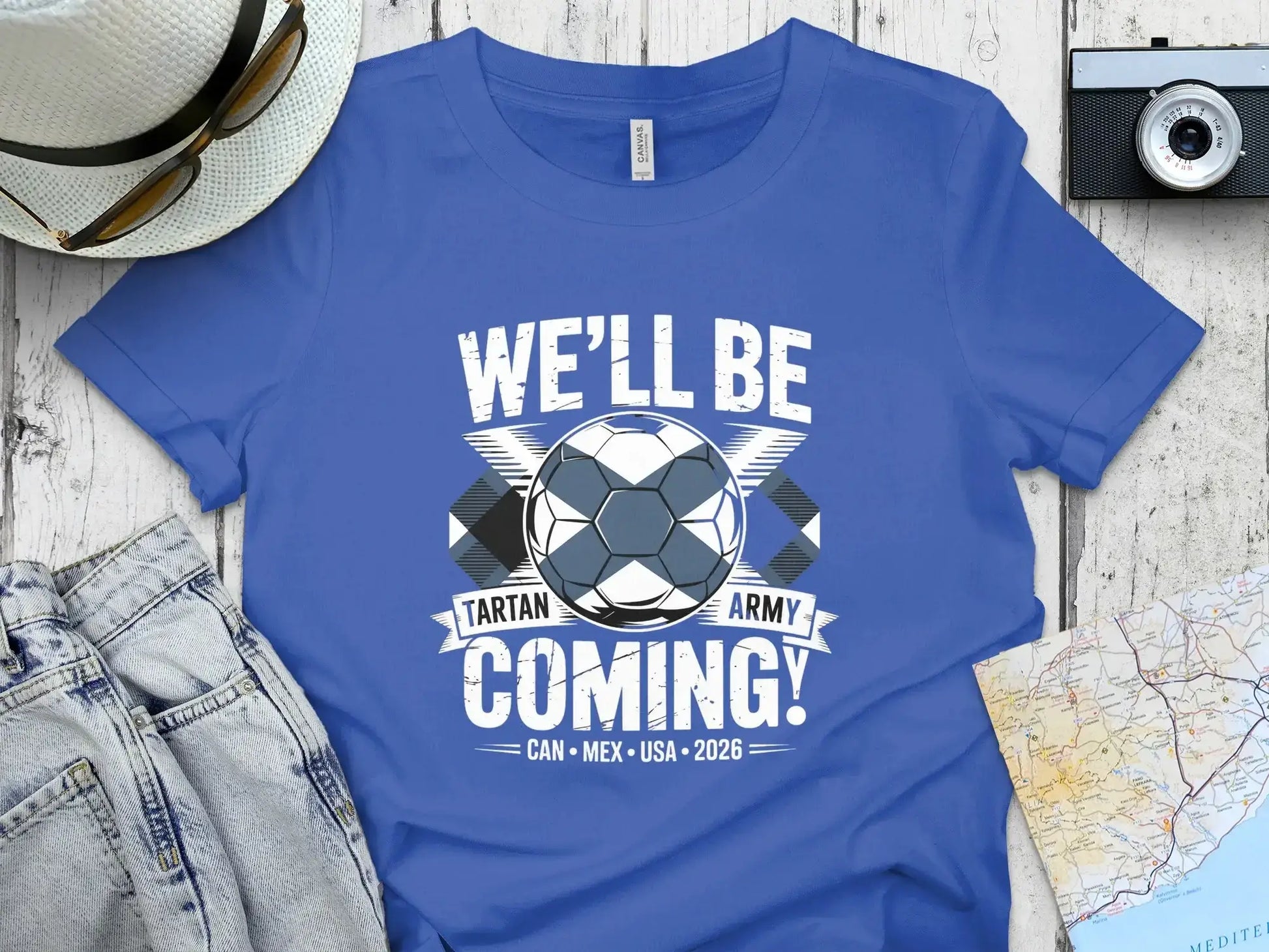 We'll Be Coming Tartan Army Soccer 2026 Shirt