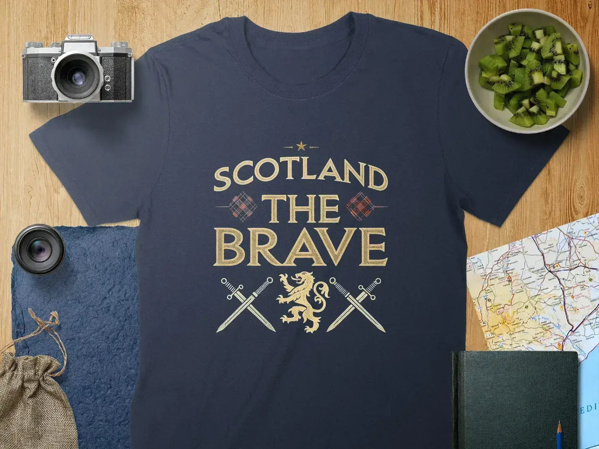 Scotland The Brave Swords Graphic Shirt