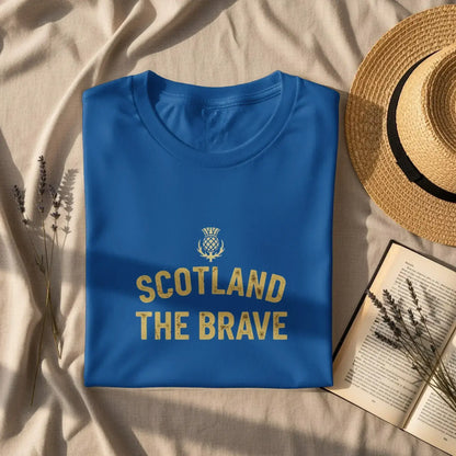 Scotland The Brave Blue Highlander Shirt product type