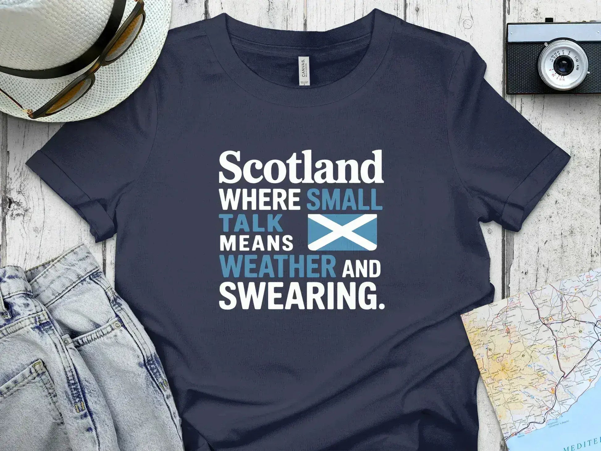 Scotland Weather and Swearing Talk Graphic T-Shirt product
