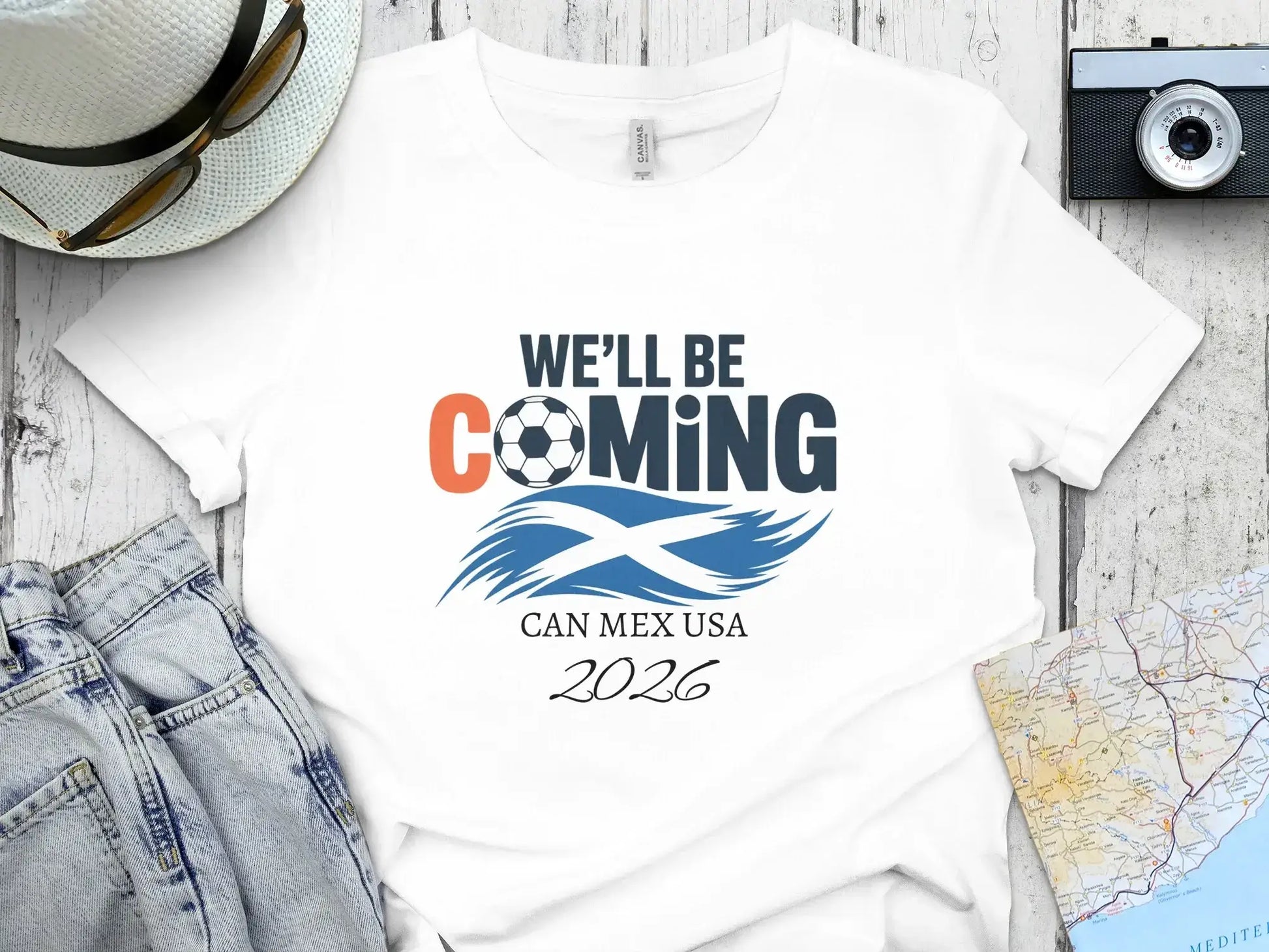 Soccer We'll Be Coming CAN MEX USA 2026 shirt