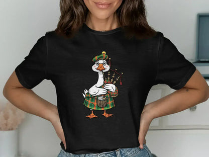 Scottish Bagpiper Duck Cute Animal Graphic T-Shirt product