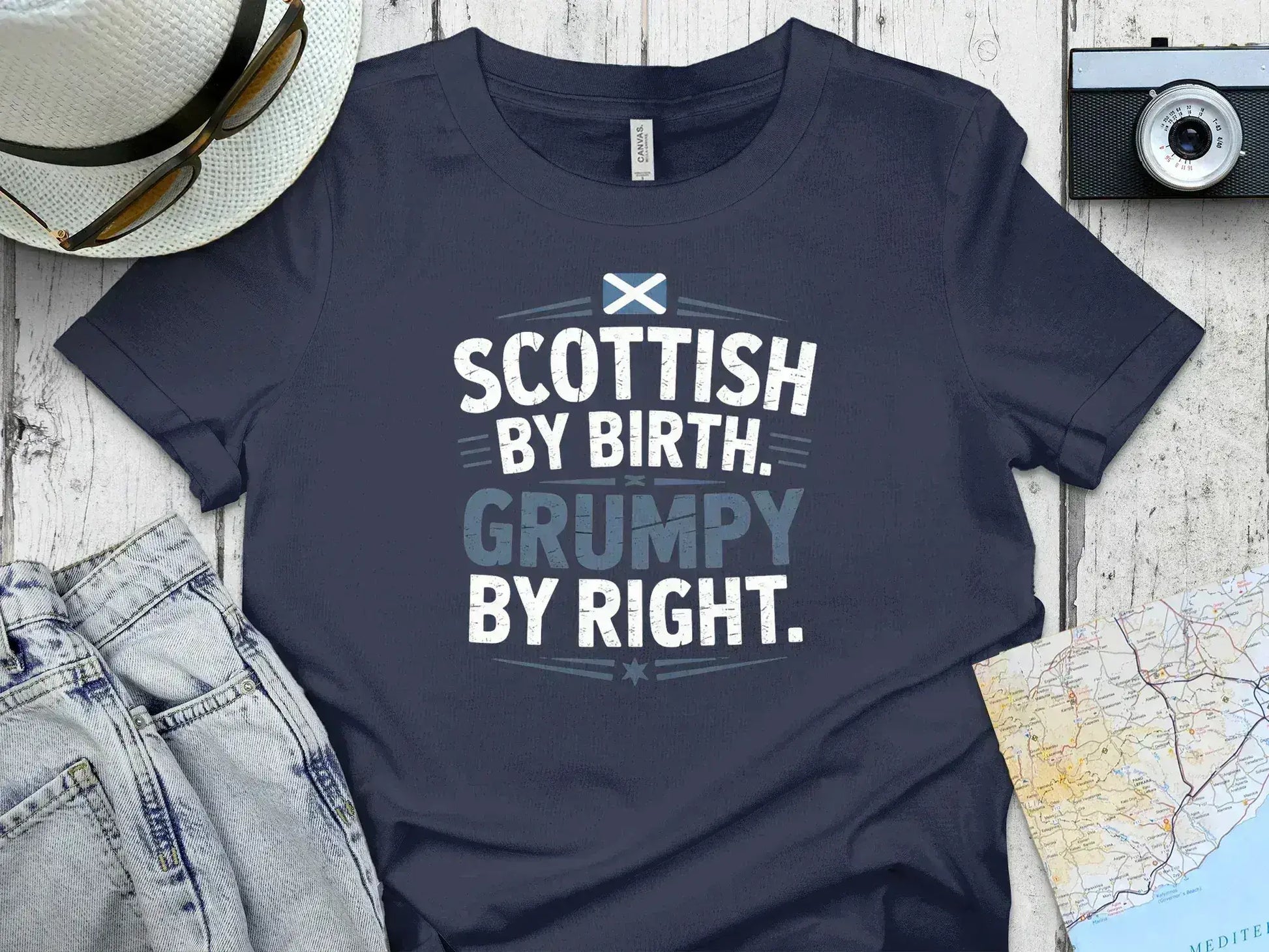 Scottish By Birth Grumpy By Right T-Shirt product