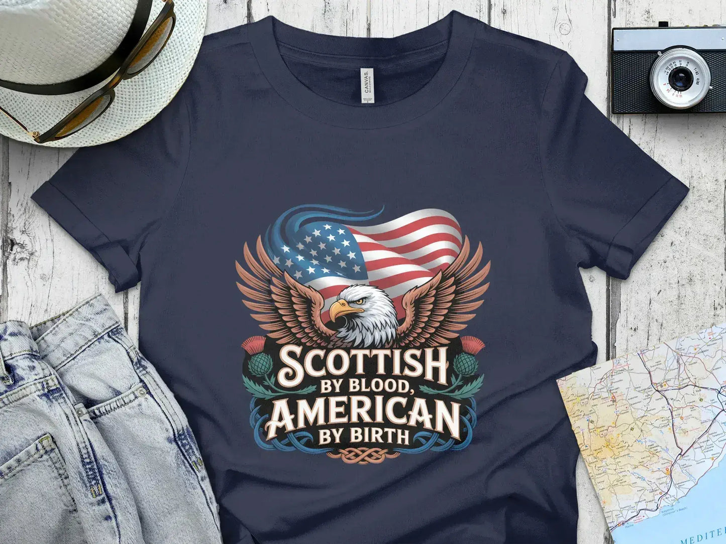 Scottish By Blood American By Birth T-shirt product