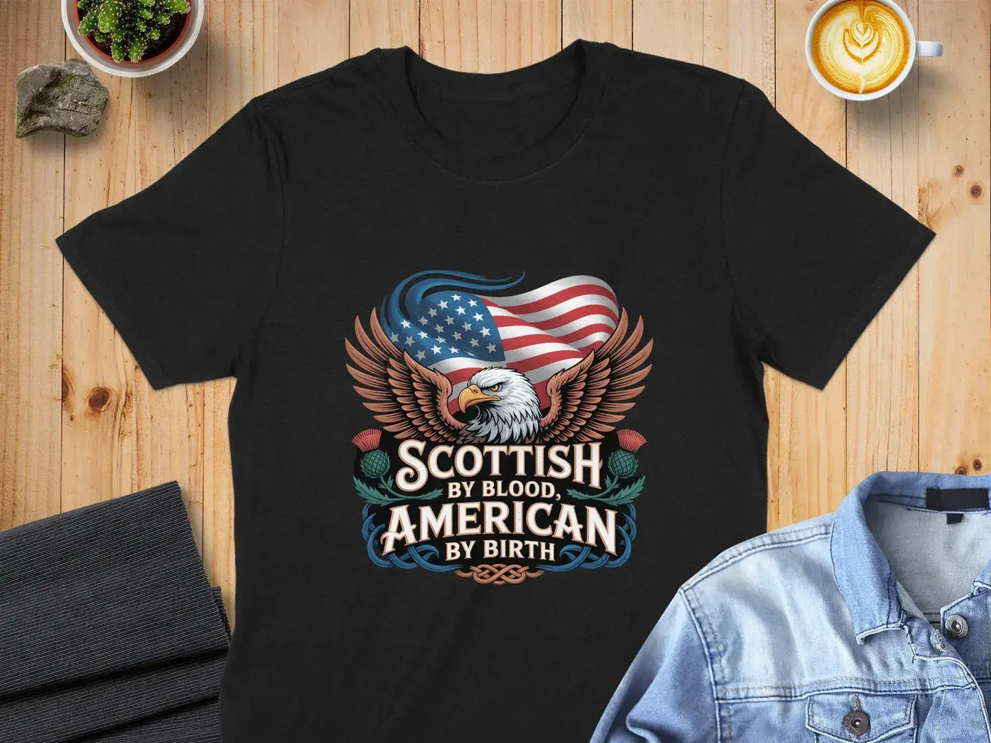 Scottish By Blood American By Birth t-shirt product type