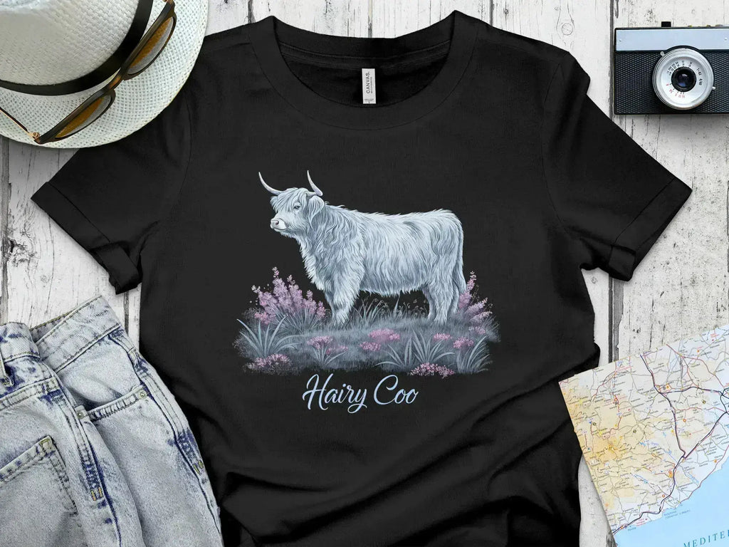 Highland Cow Hairy Coo Graphic Tee Shirt product