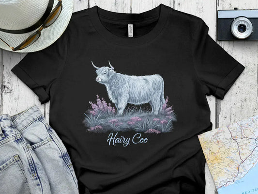 Highland Cow Hairy Coo Graphic Tee Shirt product