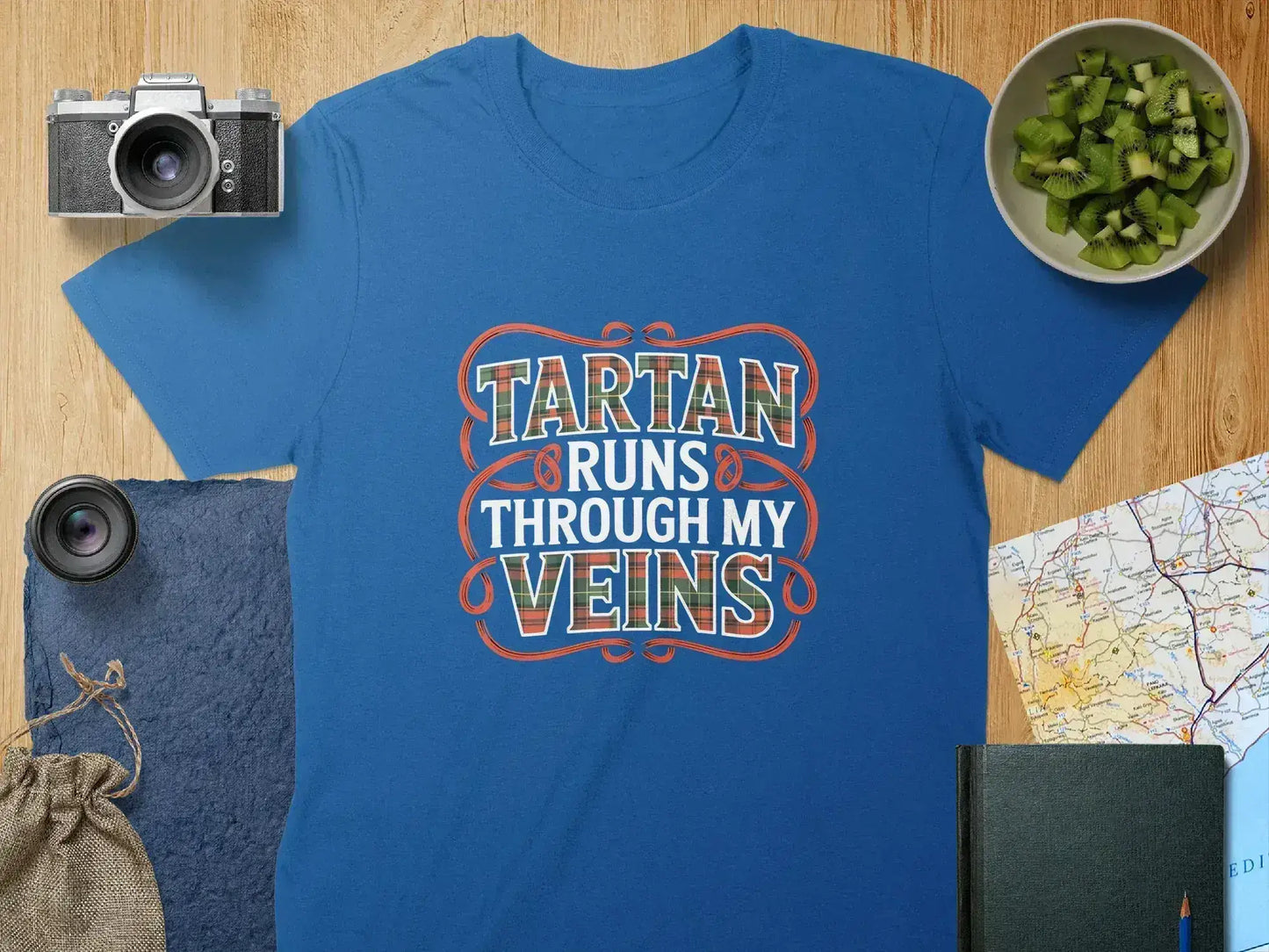 Tartan Runs Through My Veins Graphic T-shirt product type