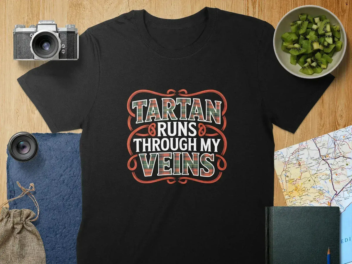 Tartan Runs Through My Veins Graphic T-Shirt