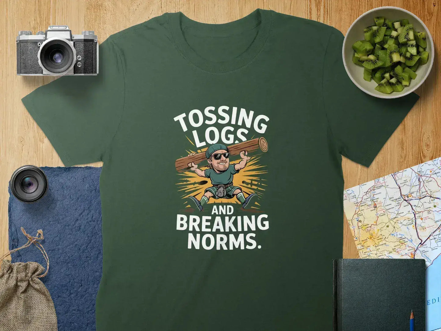 Tossing Logs and Breaking Norms Graphic T-Shirt product type