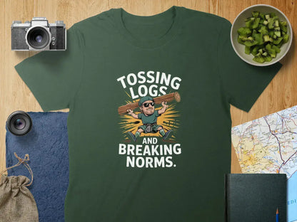 Tossing Logs and Breaking Norms Graphic T-Shirt product type
