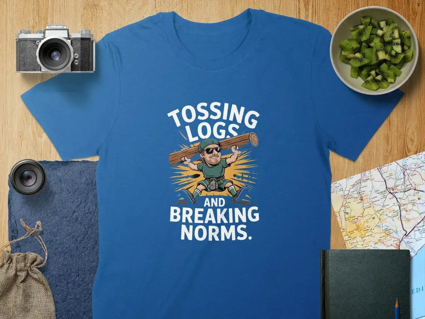 Tossing Logs and Breaking Norms Graphic Shirt product