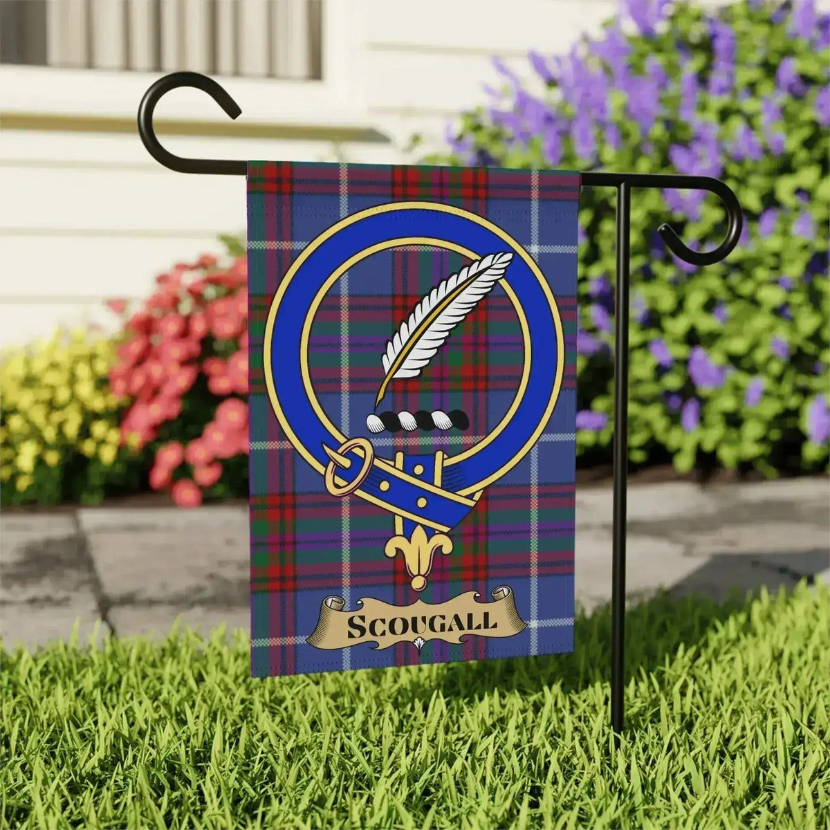Scougall Family Crest Outdoor Decorative Flag