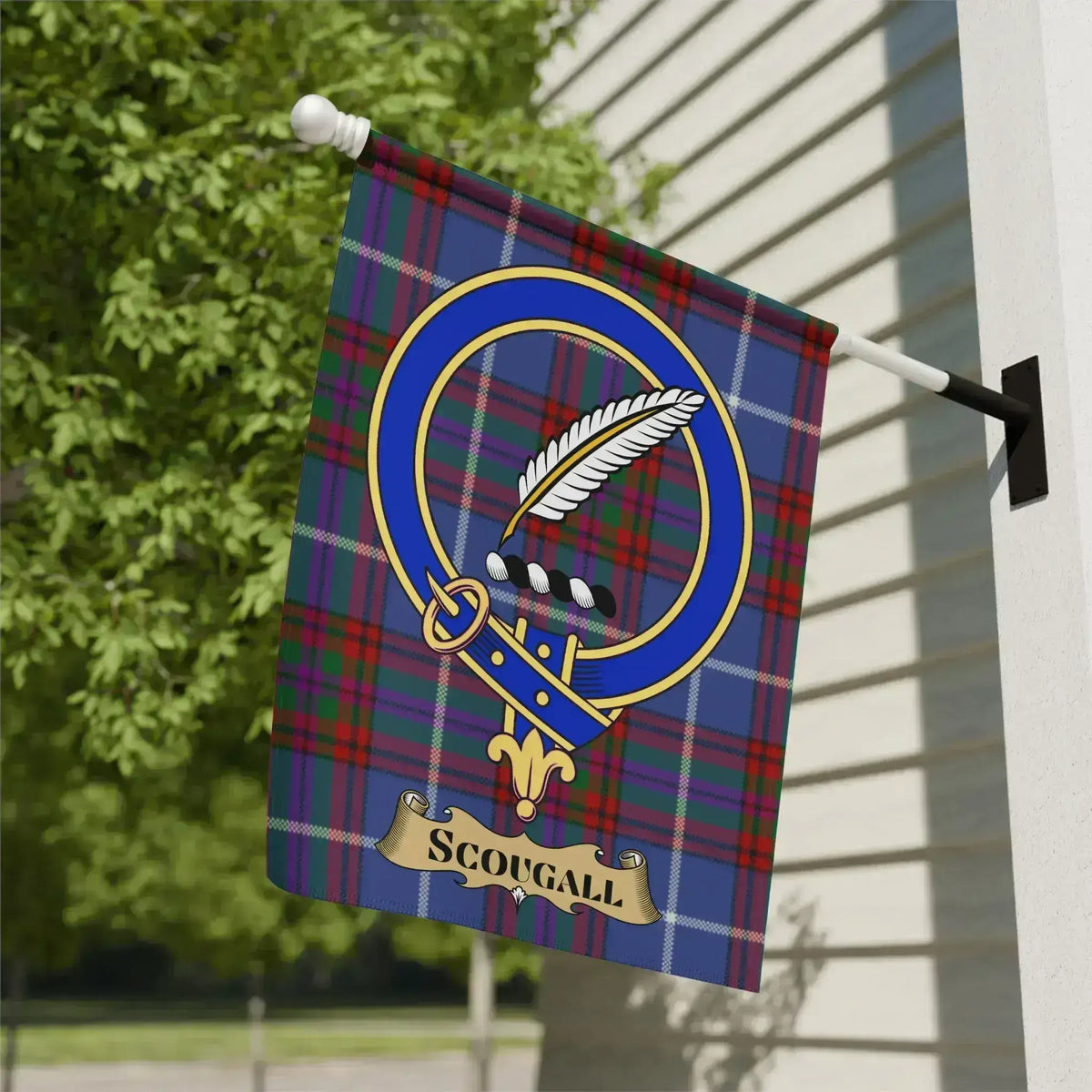 Scougall Tartan Flag Decor Clan Pride Banner