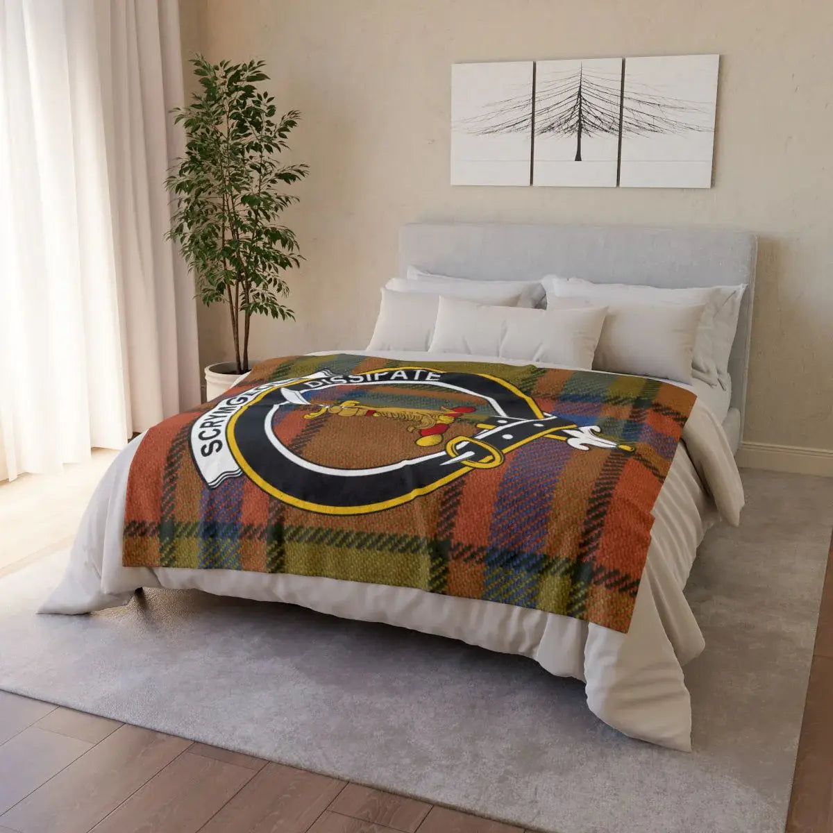 Heritage Plaid Pattern Cozy Winter Blanket