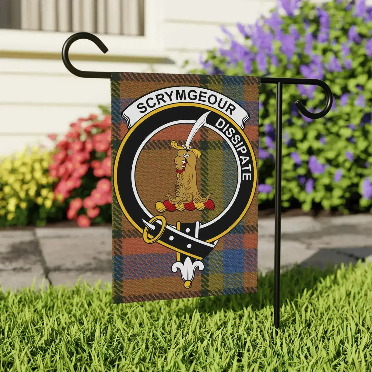 Scrymgeour Dissipate Crest Pattern Outdoor Flag