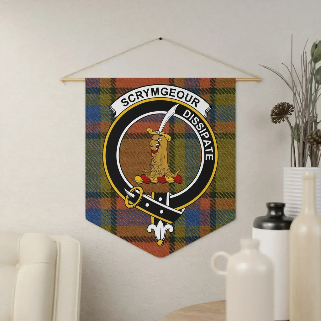 SCRYMGEOUR DISSIPATE Plaid Banner Wall Decor