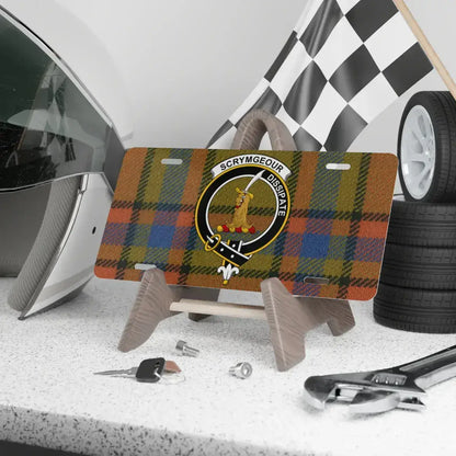Scrymegour Dispute Tartan License Plate product type