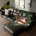 Segrave Coat of Arms Tartan Pattern Throw Blanket