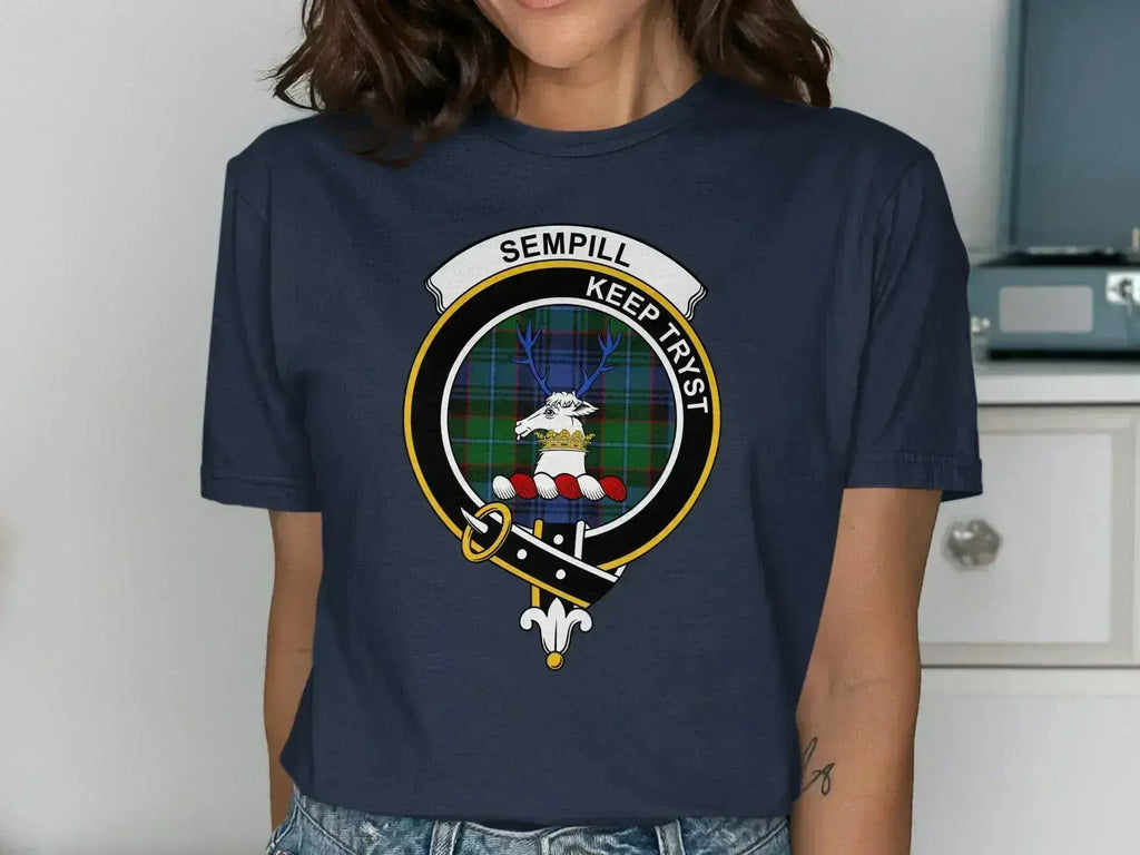 Sempill Keep Tryst Family Crest Graphic Tee